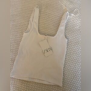 Zara- White tank top